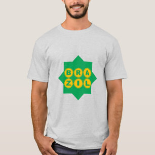 T-shirt gris homme DESIGN BRAZIL