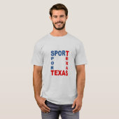 T-shirt gris homme SPORT TEXAS (Devant entier)