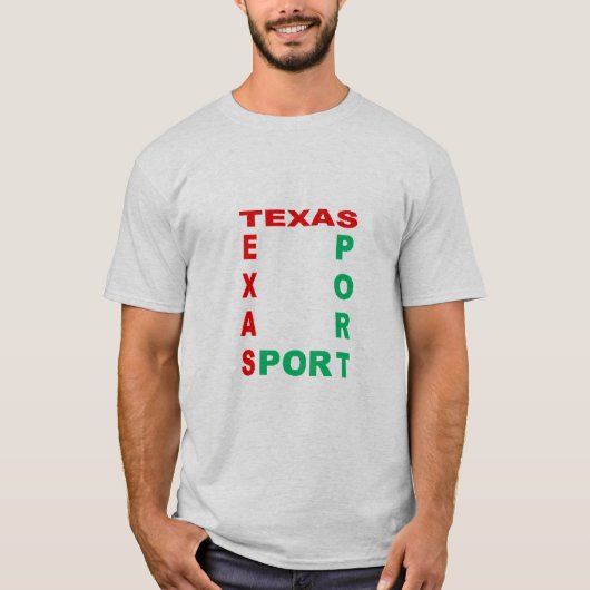 T-shirt gris homme TEXAS SPORT (Devant)