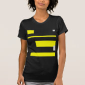 T-shirt Gris Jaune Blocs Art Abstrait (Devant)