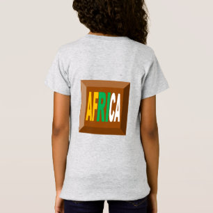 T-shirt gris Jersey fin dos fille AFRICA