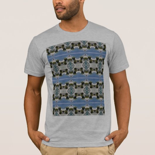 T-shirt gris léger avec design. TS 102 (Devant)