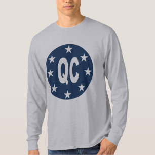 T-shirt gris manches longues DESIGN QUEBEC