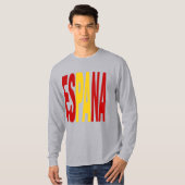 T-shirt gris manches longues   ESPANA (Devant entier)