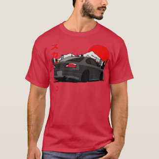 T-shirt Gris Nissan Silvia S15 Vue arrière