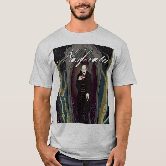 T-shirt gris Nosferatu (Devant)