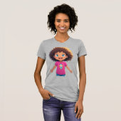 T-Shirt gris pour femmes (Devant entier)