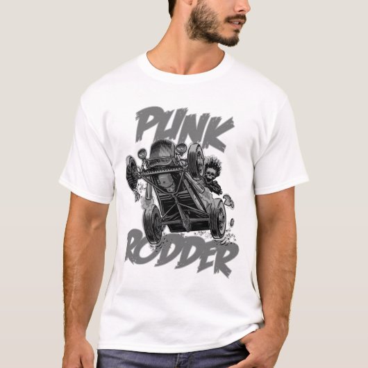 T-shirt Gris punk de Rodder (Devant)