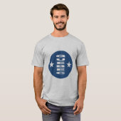 T-shirt gris QUÉBEC pour hommes (Devant entier)