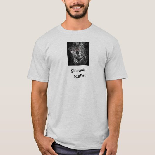 T-Shirt Gris Sidewalk Surfer Pro Image Skater (Devant)