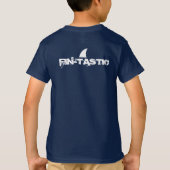 T-shirt Gris souriant requin Tee (Dos)