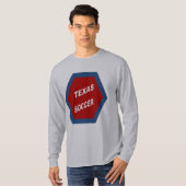 T-shirt gris TEXAS SOCCER (Devant entier)