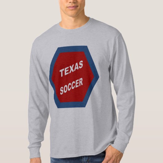 T-shirt gris TEXAS SOCCER (Devant)