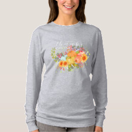 T-shirt Gris Thanksgiving d'automne