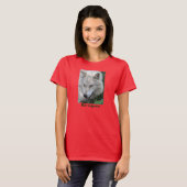 T-shirt gris Wolf Portrait Faune (Devant entier)