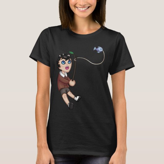 T-shirt Grisha pêche Chibi (Devant)