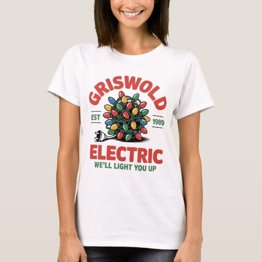 T-shirt Griswold Electric Since 1989 Merry Christmas T-Shi (Devant)