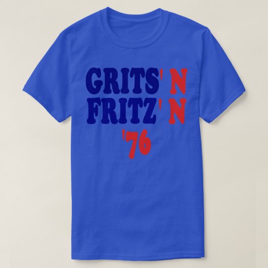 T-shirt Grits N Fritz Jimmy ter Et Walter Mondale Campagne (Design devant)