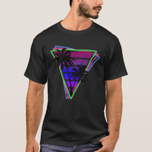 T-shirt Gritty Vintage Style Synthwave Inspiré Retro 80s