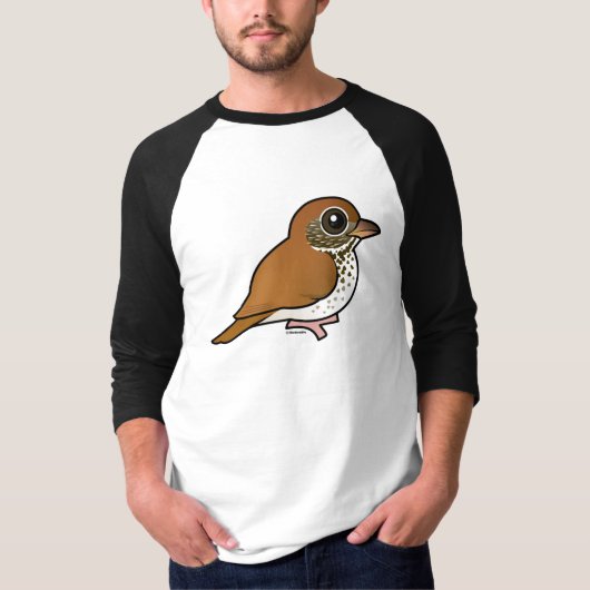 T-shirt Grive en bois de Birdorable (Devant)