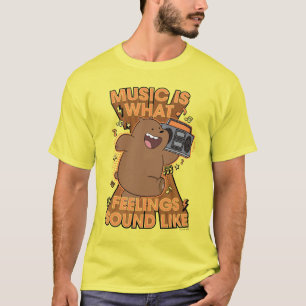 T-shirt Grizz - La musique est ce que les sentiments resse