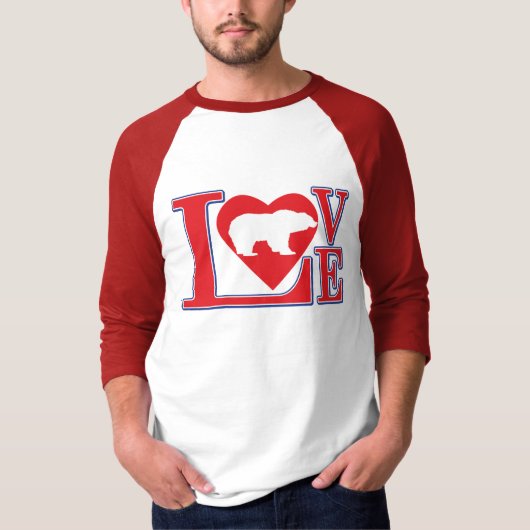 T-shirt Grizzly Bear Love (Devant)
