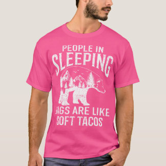T-shirt Grizzly Bear Taco Dormir Camping