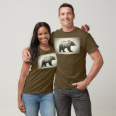 T-shirt Grizzly Oear Wilderness Art (Unisexe)