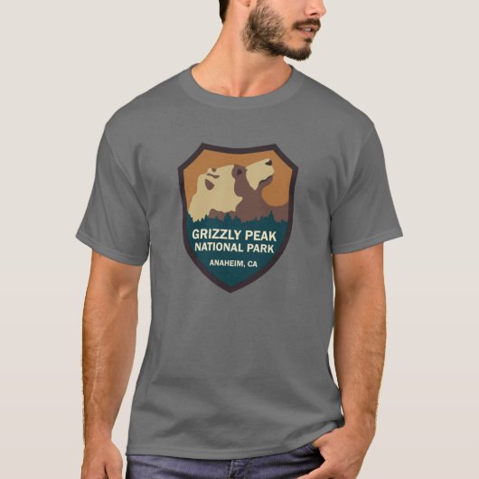 T-shirt Grizzly Peak National Park Sign funny (Devant)