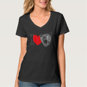 T-shirt Grizzly Porter Tee Pour Femmes Hommes Maman Papa S