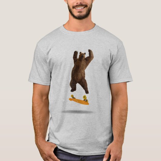 T-shirt Grizzly skateboard (Devant)