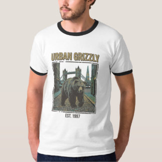 T-shirt Grizzly Urbain Vintage Streetcore Faune