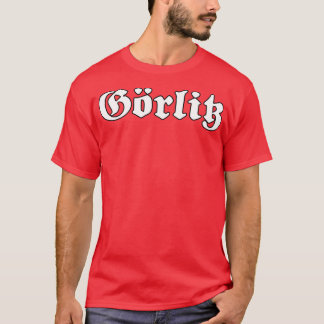 T-shirt Grlitz écrit avec une police gothique