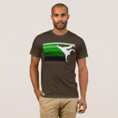 T-shirt Grn de gradient de BBOY blanc (Devant entier)