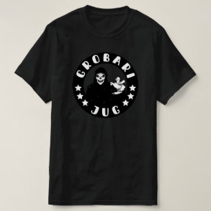 T-shirt Grobari Jug Crno Beli Kosac Smrti