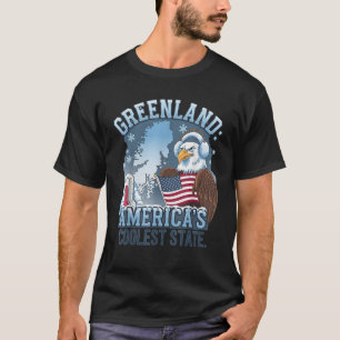 T-shirt Groenland 51ème Etat USA Amérique Funny Groenland