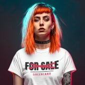 T-shirt Groenland pas à vendre typographie graffiti