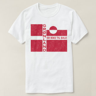 T-shirt Grønland Er Ikke Til Salg Flag