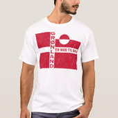 T-shirt Grønland Er Ikke Til Salg Flag (Devant)