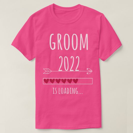 T-shirt Groom 2022 Wedding Engagement Groom  (Design devant)