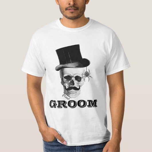 T-shirt Groom à vapeur gothique (Devant)