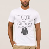 T-shirt Groom Bachelor Tee, Grey (Devant)