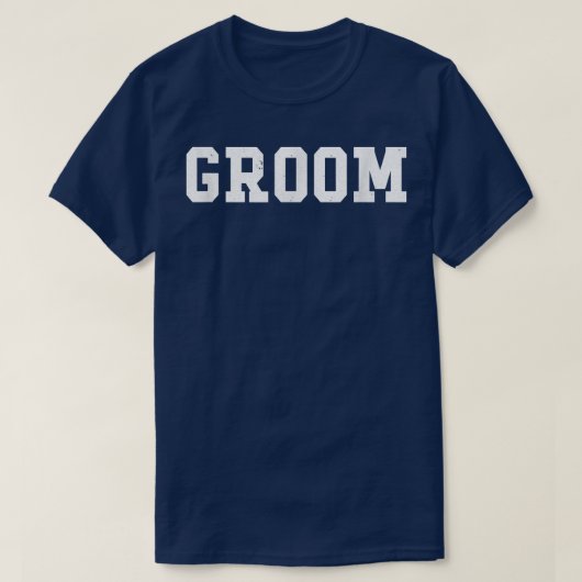 T-shirt Groom des hommes (Design devant)