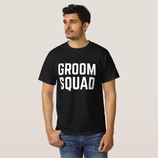 T-shirt Groom Squad (Devant entier)