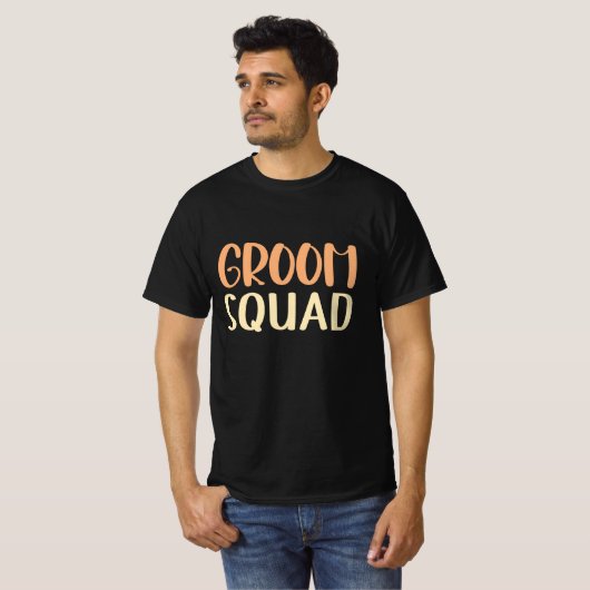 T-shirt Groom Squad (Devant entier)