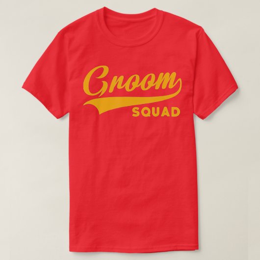 T-shirt Groom Squad - Bachelor Party - Mariage (Design devant)