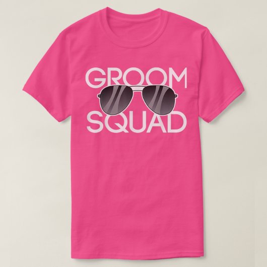 T-shirt Groom Squad Lunettes de soleil Mariage Bachelor Pa (Design devant)