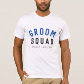 T-shirt Groom Squad | Moderne Bachelor Groomsman Design (Devant)