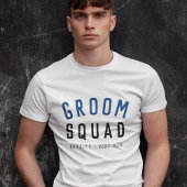 T-shirt Groom Squad | Moderne Bachelor Groomsman Design