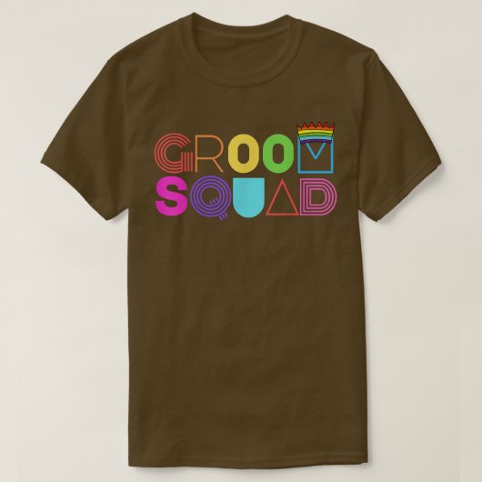 T-shirt Groom Squad Wedding Bachelor Party Crew  (Design devant)